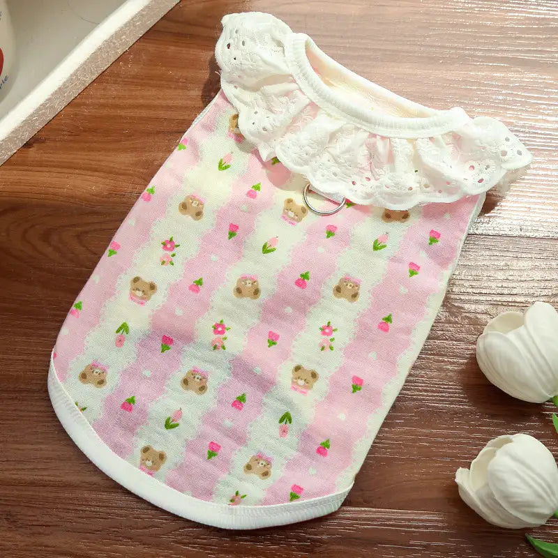 Pet pure cotton yarn breathable dog cat clothes to prevent hair loss - New HomeGoods