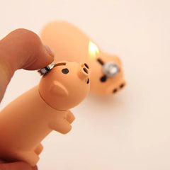 Creative Keychain Lighter, Cool Novelty Lighter, Refillable Butane Torch Lighter, Unique Gift for Women, Suitable for Candle Grilling (No Gas)