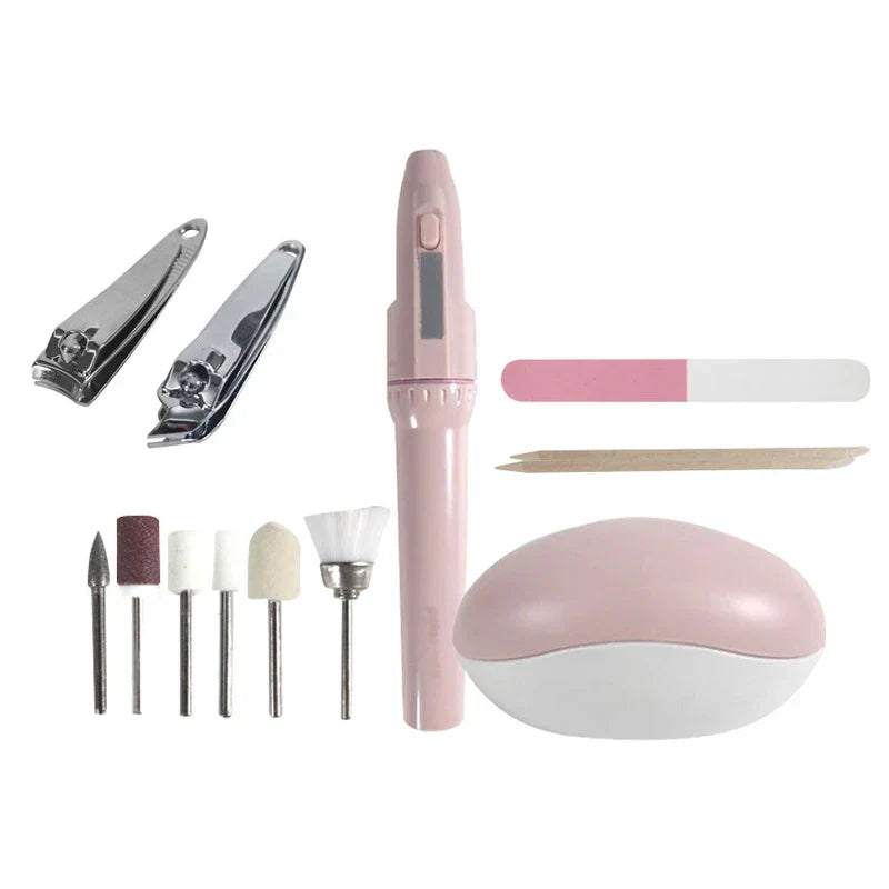12Pcs Manicure Pedicure Grooming Kit Set