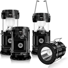 Collapsible LED Camping Lanterns Lightweight Waterproof Solar