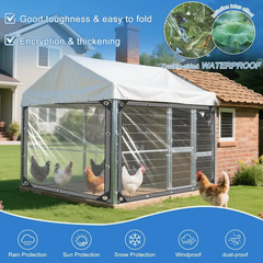 Clear Waterproof Tarp for Rain & Wind Protection