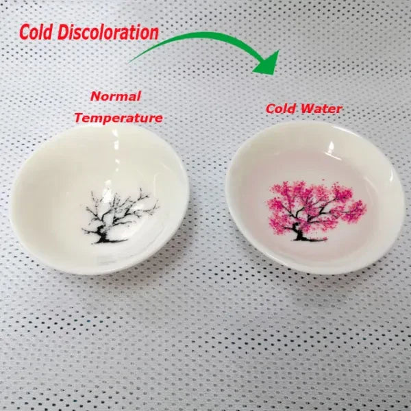 Magic Sakura Sake Cup: Color Changes with Temperature New HomeGoods