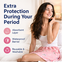 Reusable Leak-Proof Skirt for Kids & Women – Absorbent Protection for Potty Training & Periods