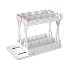 2-Tier Double Layer Storage Shelf Rack