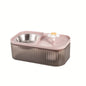 2-in-1 Pet Water Fountain and Food Bowl Set