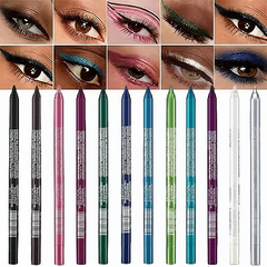 12-Color Waterproof Gel Eyeliner Set - Create Everyday, Glam & Colorful Eye Looks In Seconds