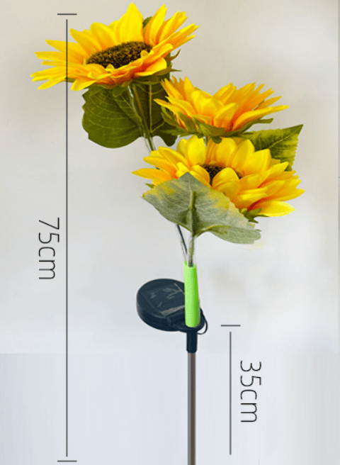 Solar LED Sunflower Garden Lights-29.6inch/75cm