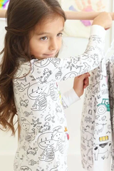Color Your Own Pajamas – Creative 2-Piece Kids Pajama Set