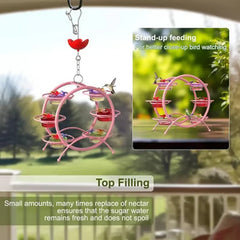 Pinwheel-Shaped Outdoor Hummingbird Feeder