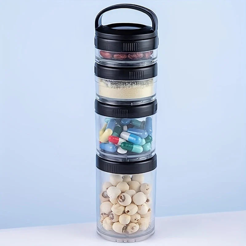 3-Tier Stackable Airtight Storage Canister Jar