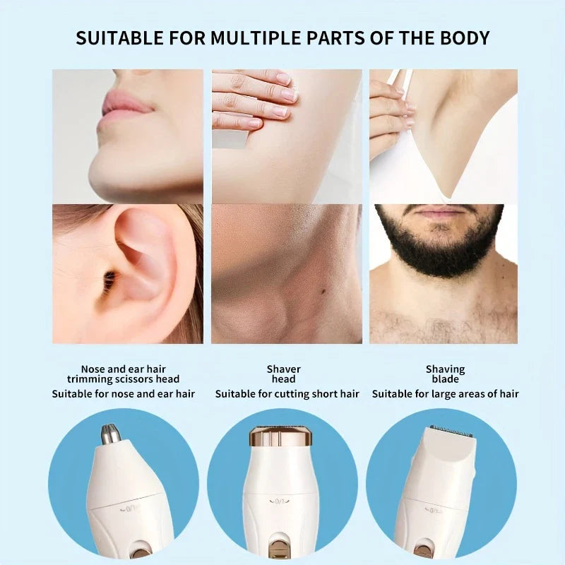 3-In-1 Electric Shaver Razor Grooming Kit
