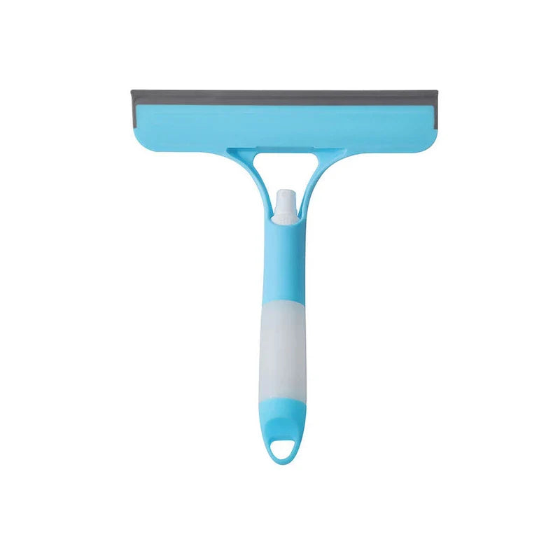 3-In-1 Window Glass Squeegee Scrubber Spray Bottle Cleaner