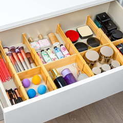 Adjustable Bamboo Drawer Organizer – Turn Messy Drawers Into Organized Spaces