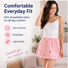 Reusable Leak-Proof Skirt for Kids & Women – Absorbent Protection for Potty Training & Periods