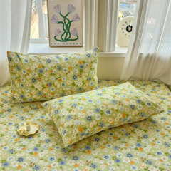 Deep Pocket Floral Cotton Fitted Sheet – No More Slipping