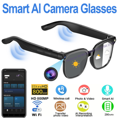 Smart AI Camera Glasses 8MP