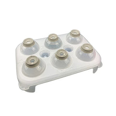 4-Cavity Sphere Ice Ball Maker Mold Tray with Lid