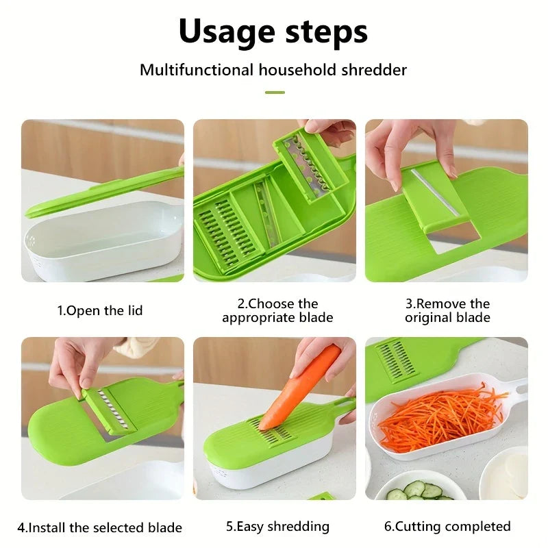 4-in-1 Mandoline Slicer Grater Vegetable Cutter