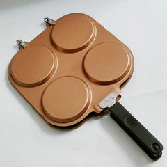 4 Hole Divided Frying Pan Non Stick Egg Pancake Burger Skillet