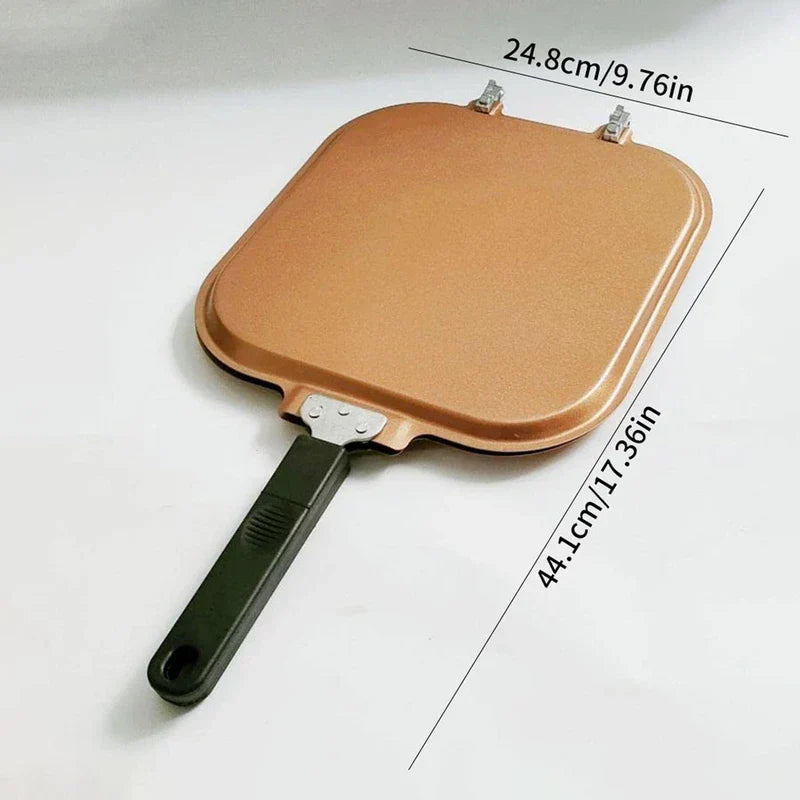 4 Hole Divided Frying Pan Non Stick Egg Pancake Burger Skillet