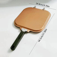 4 Hole Divided Frying Pan Non Stick Egg Pancake Burger Skillet