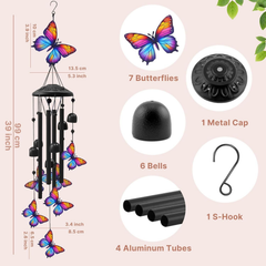 Vintage metal wind chime