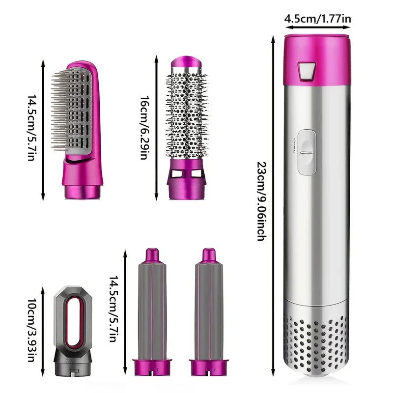 5-in-1 Hot Air Brush Styler Dryer Volumizer