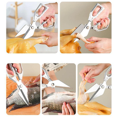 BoneMaster™ Heavy-Duty Kitchen Shears – Powerful Poultry & Meat Cutting Scissors