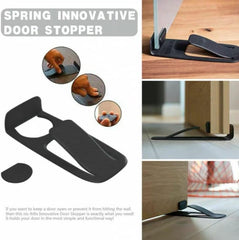 3 Pieces Matching New Door Stop Under Door is Suitable for Home and Office to Prevent The Door from Rebounding (Black)