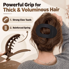 Comfortable Flat Curved Hair Claw Clip