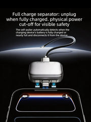 140W AI Fast Charger: Type-C Auto Power-Off & Overcharge Protection Cable