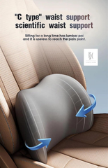 Ergonomic Memory Foam Car Headrest & Lumbar Support Pillow Set (FREE SHIPPING)