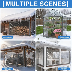 Clear Waterproof Tarp for Rain & Wind Protection