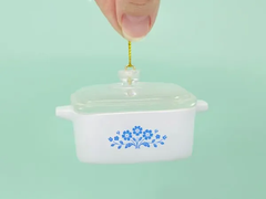 Mini Cornflower Trinket Box – Corning Ware–Inspired Casserole