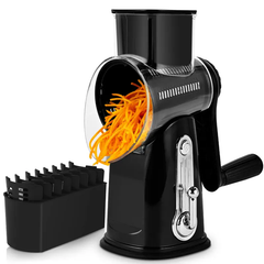 5-in-1 Rotary Multi Grater | Stainless Steel Food Cutter