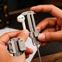 Titanium Pocket Multi-Function Vernier Caliper – Compact EDC Measuring Tool