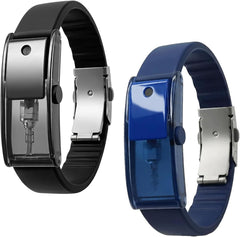 Wearable Perfume Spray Bracelet, Refillable Scent Atomizer Wristband, One Touch Portable Fragrance Wrist Scent Band, Adjustable Silicone Perfume Bracelet for Men Women