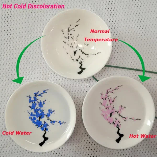 Magic Sakura Sake Cup: Color Changes with Temperature New HomeGoods