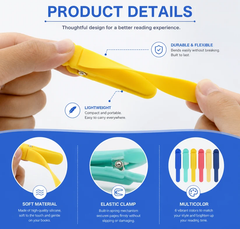 Soft Silicone Automatic Bookmark – Hands-Free Page Marker 🔖