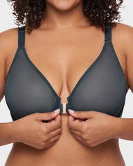 Front Closure Support Bra for Women – Breathable Mesh, Easy-On Design & Comfortable Everyday Support