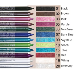 12-Color Waterproof Gel Eyeliner Set - Create Everyday, Glam & Colorful Eye Looks In Seconds