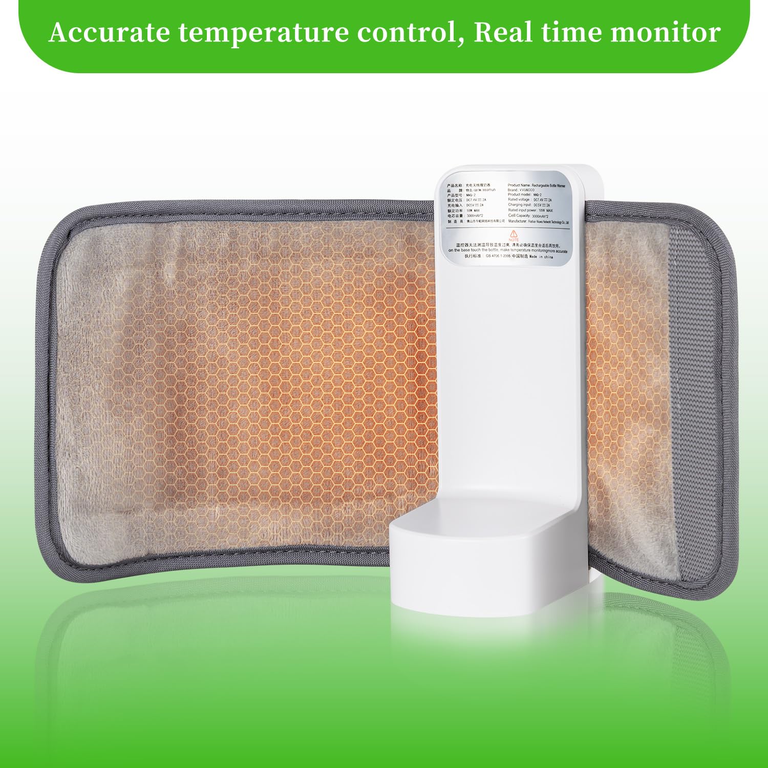 Portable Bottle Warmer USB Rechargeable for Travel and Baby Feeding