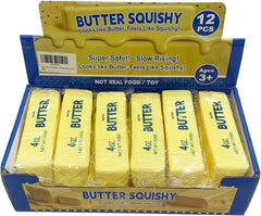 12 Pack Butter Stick Squishy Toy, 5.2in PU Slow Rising Squeeze Toy with Milk Scent, Realistic Stress Relief Fidget Sensory Toy for Kids Adults Office Desk Party Favors