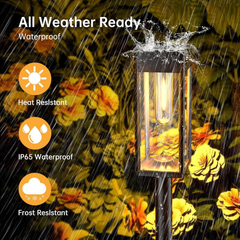 Waterproof Solar Garden Pathway Lights with Automatic On And Off