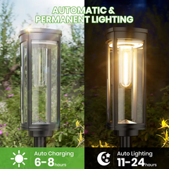 Solar Pathway Lights | Easy Installation, Auto On/Off