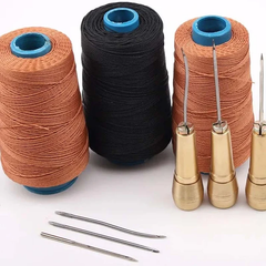 5-piece stitch set for leather sewing with waxed thread