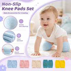 👶 Baby Crawling Knee Pads – Soft Cushioned Non-Slip Knee Socks