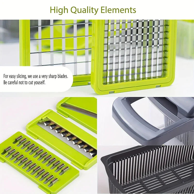 8-in-1 Mandoline Slicer Vegetable Chopper Set