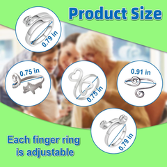 Adjustable Crochet Yarn Tension Ring Set – Make Crocheting Easier & More Comfortable