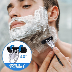 7-Blade Razor System For Men | Smooth Shave & Replaceable Cartridges